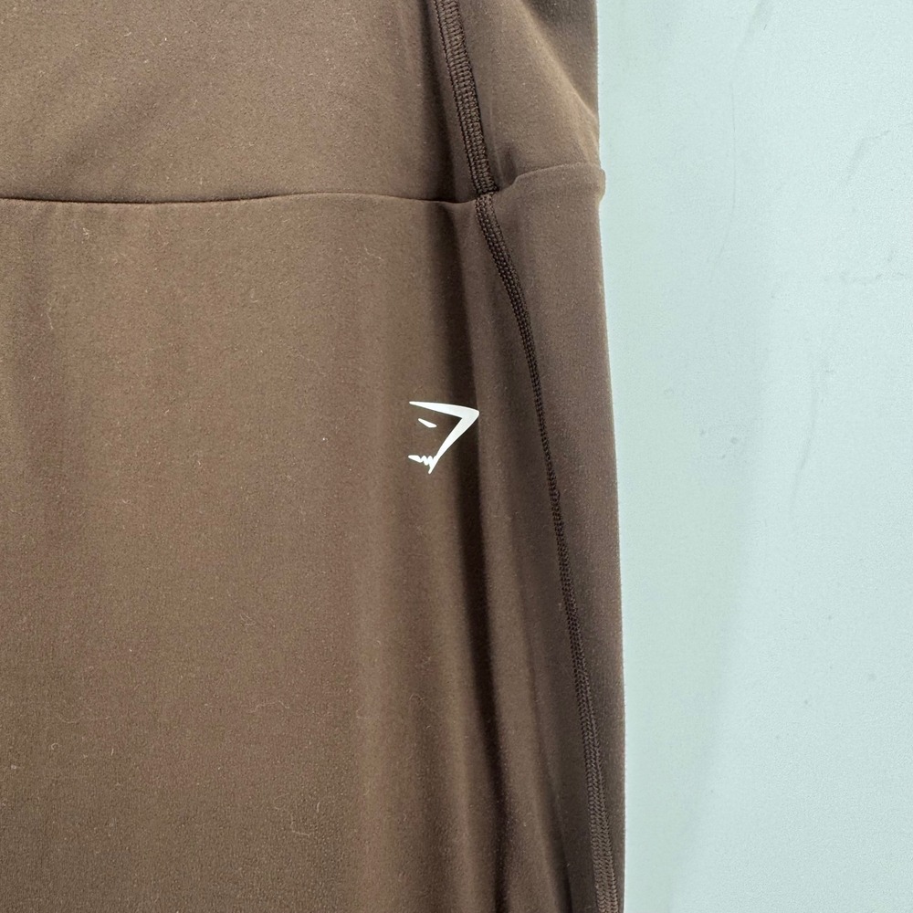 Gymshark Womens XL High Waisted Espresso Brown Recycled Polyester Leggings B7A7J - Picture 2 of 11
